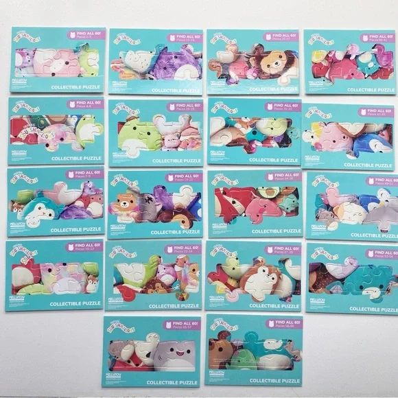Squishmallow Trading Card Puzzle Card Lot - Picture 1 of 2